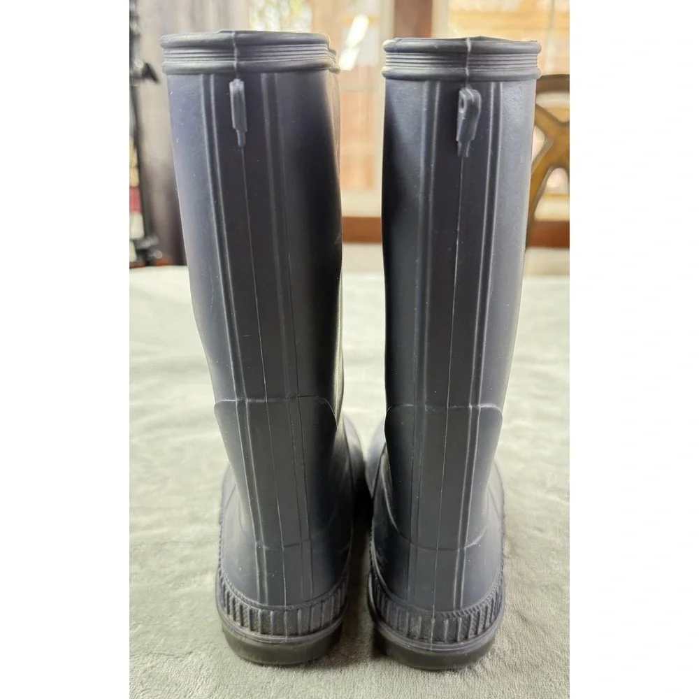 Kamik Rain Boots Womens 1 Blue Rubber Pull On Mid Calf Waterproof Outdoor‎